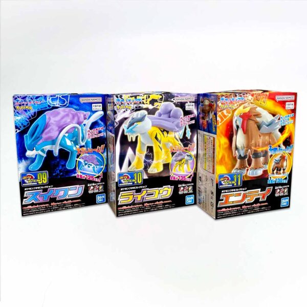 Set Entei Raikou & Suicune Figuras Armable Plastic Model Bandai