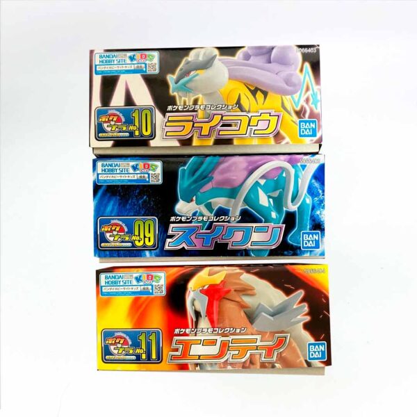 Set Entei Raikou & Suicune Figuras Armable Plastic Model Bandai - Imagen 2