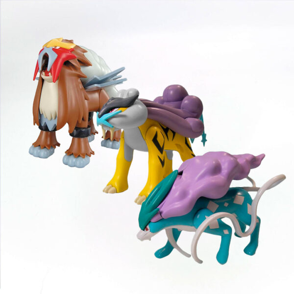 Set Entei Raikou & Suicune Figuras Armable Plastic Model Bandai - Imagen 5