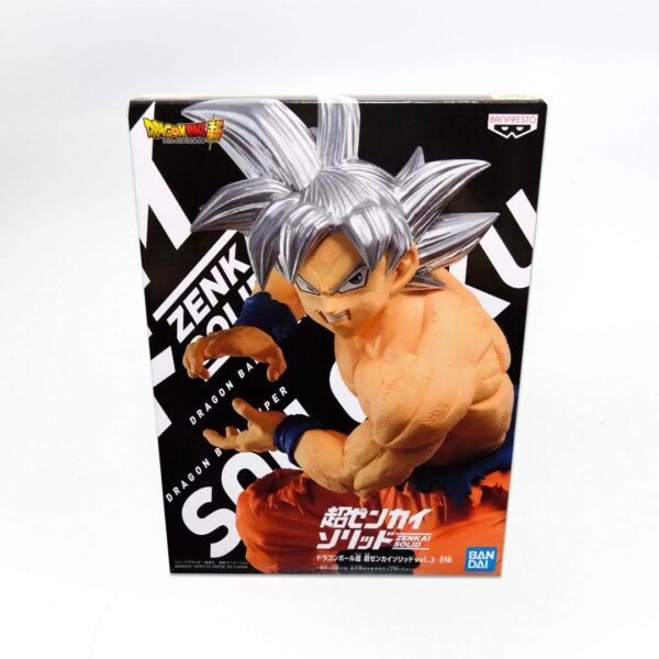 Gokú Ultra Instinto Dominado Kamehameha figura Banpresto