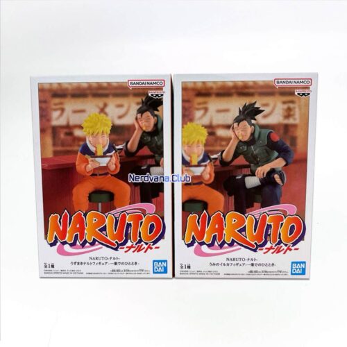 Naruto - Naruto Uzumaki comiendo junto a Iruka Sensei (Set de 2 Figuras)