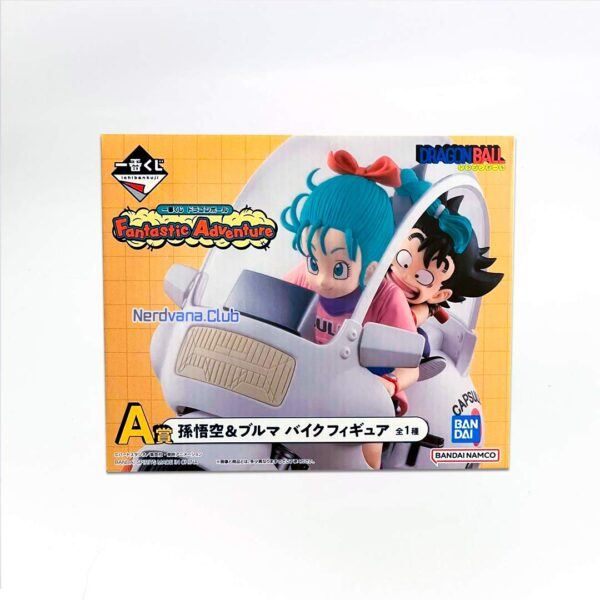 Bulma y Gokú niño en Moto Dragon Ball Fantastic Adventure Ichiban Kuji Premio A