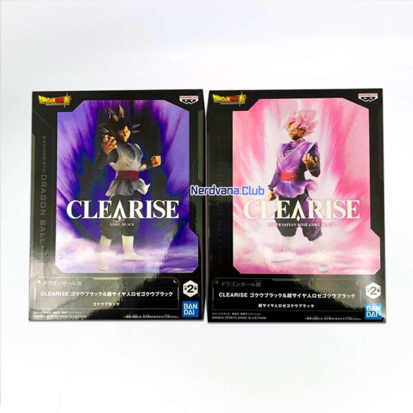 Gokú Black y Gokú Black SSJ Rose Set 2 Figuras Banpresto