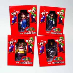 Super Mario - Figura Stándar - Set (Waluigi-Luigi-Wario-Mario) (4 Diseños)