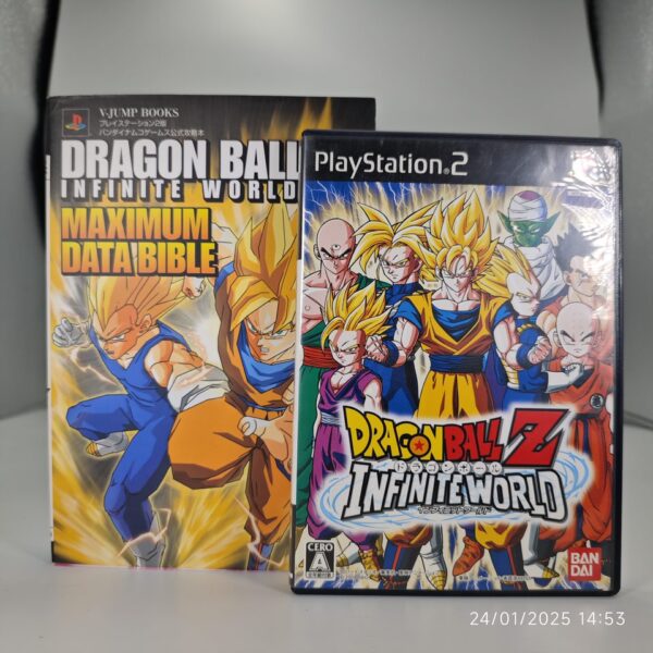 Video Juego de PS2 Dragon Ball Infinite World con su Libro de Juego