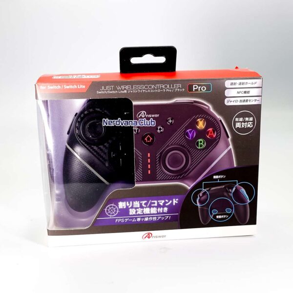 Nintendo Switch - LiteJust Wireless Controller Pro - Black