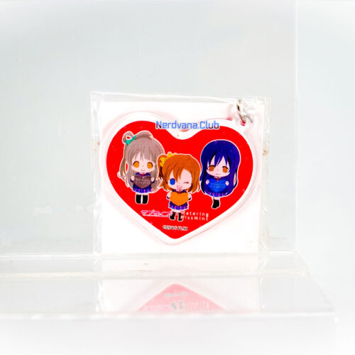 JU0162-1 Love Live - Llavero forma de Corazón Love Live x Watering KissMint (Rojo)