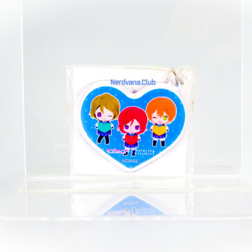 JU0164-1 Love Live - Llavero forma de Corazón Love Live x Watering KissMint (Azul)
