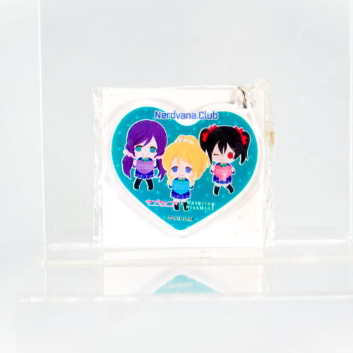 JU0165-1 Love Live - Llavero forma de Corazón Love Live x Watering KissMint (Verde)