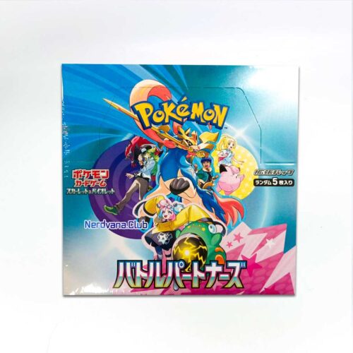 Pokemon TCG- Caja de sobres de expansión Scarlet ex & Violet ex Battle Partners - Con Envoltura Original.