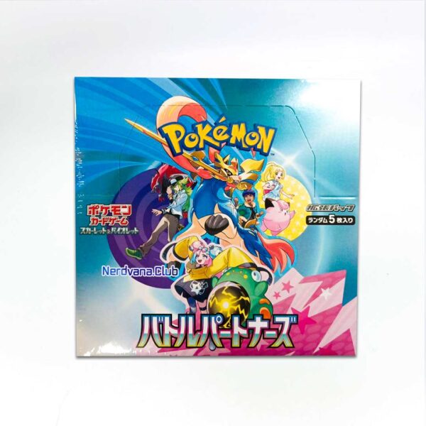 Pokemon TCG- Caja de sobres de expansión Scarlet ex & Violet ex Battle Partners, Sin Envoltura Original.