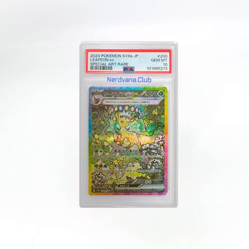 SF0634 (1) Pokémon - Nintendo - Leafeon ex SAR - Terastal Fest - PSA10