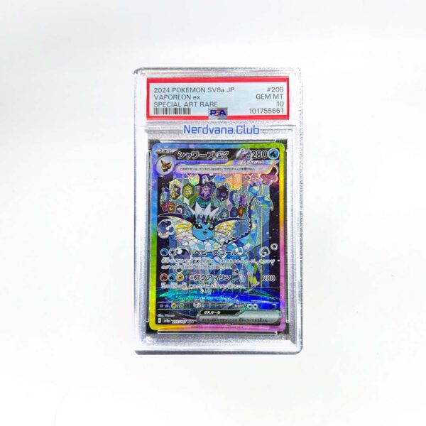 Pokémon - Nintendo - Vaporeon ex SAR - Terastal Fest - PSA10