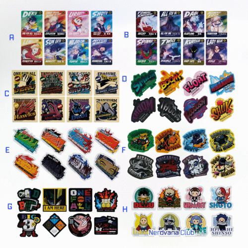 Ichiban Kuji Boku no Hero Academia - Premio J - Set de calcomanías