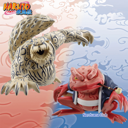 SF0798-1 Naruto Shippuden - Sofubi Figura - Shukaku & Gamabunta SET