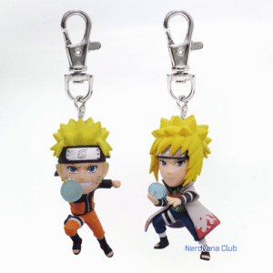 Naruto Shippuden - Llavero Figura - Naruto Uzumaki & Minato Namikaze