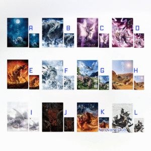 Monster Hunter - Ichiban Kuji - Set de Clear File y Stickers (Colección de Nombres de Misiones) - Premio F