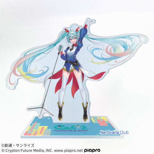 SF1294 Gundam 45º Aniversario × Hatsune Miku - Acrílico Grande Aurora