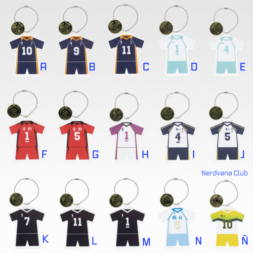 SF1169 Ichiban Kuji Haikyu! - Premio F - Llavero Acrílico con Botón de la Escuela - Camino al Nacional