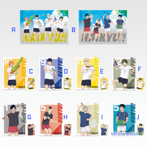 Ichiban Kuji Haikyu! - Premio G - Set Poster & Sticker - Camino al Nacional