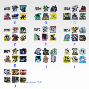 Ichiban Kuji JoJo’s Bizarre Adventure – Premio K – Colección de Stickers