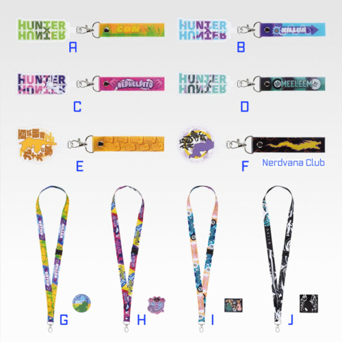 Ichiban Kuji HUNTER×HUNTER – Premio I – Soporte de Teléfono con Correa & Set de Stickers