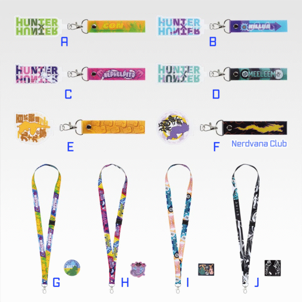 Ichiban Kuji HUNTER×HUNTER – Premio I – Soporte de Teléfono con Correa & Set de Stickers