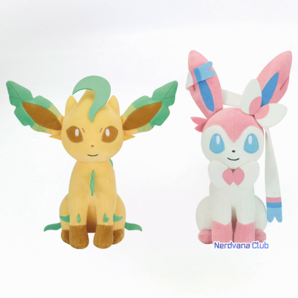 Pokémon Mofu Gutto Peluche Eevee Friends – Leafeon & Sylveon