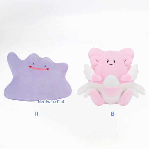 Pokémon – Peluche Mofugutto Ditto y Blissey - Imagen 2