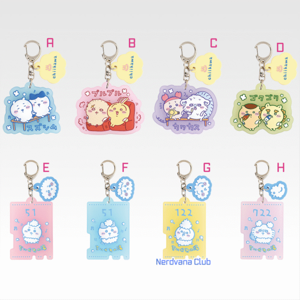 Ichiban Kuji Chiikawa – Premio F Colección de Llavero de Goma