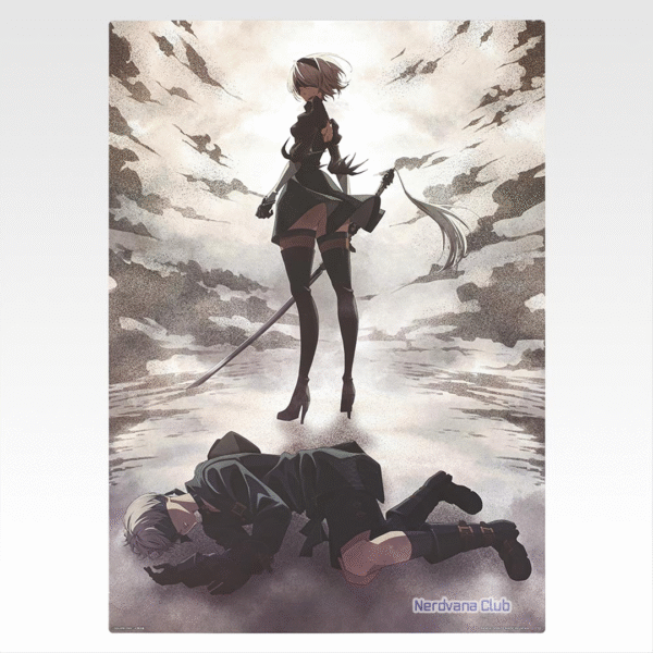 Ichiban Kuji NieR:Automata Ver1.1a -¡Gloria a la humanidad!- – Premio D: Ilustración Exclusiva en Lienzo