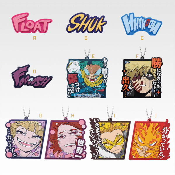 Ichiban Kuji My Hero Academia – Premio J: Colección de Llavero de Goma