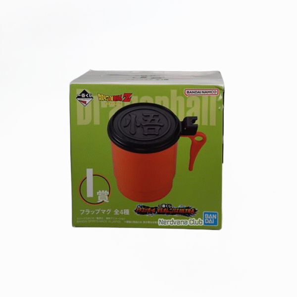 NV0060 Taza con Tapa Diseño Dragon Ball, Corp. Cap. Patrulla Roja, Majin Mark y Emblema Traje Goku Planeta Namek (4 Premios al Azar) (Premio I)