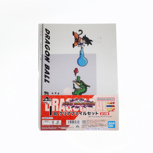 NV0068 Carpeta Diseño Dragon Ball Tamaño A4 Goku vs Shenlong + A5 Primer Encuentro de Goku y Bulma