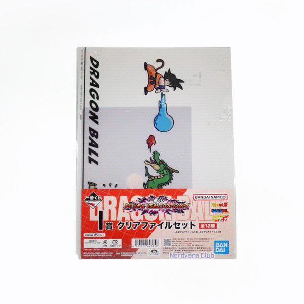 NV0068 Carpeta Diseño Dragon Ball Tamaño A4 Goku vs Shenlong + A5 Primer Encuentro de Goku y Bulma