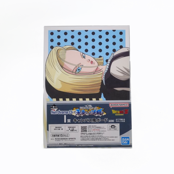 NV0082 Tablero Estilo Lienzo Diseño Dragon Ball Androide 18 en fondo azul