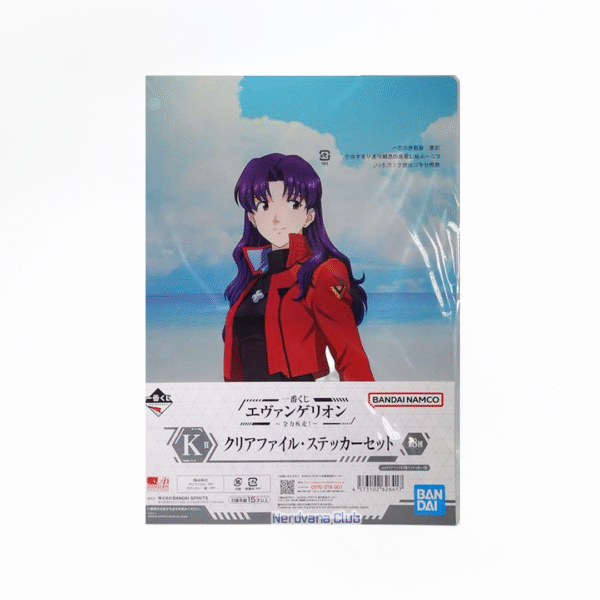 NV0165 Carpeta Diseño Evangelion Misato Katsuragi y Sticker de Pen Pen