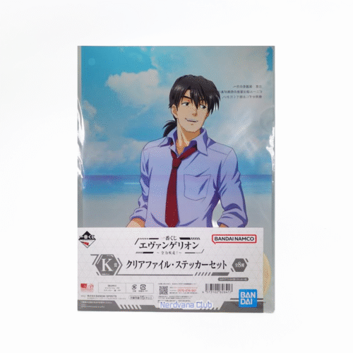 Carpeta Diseño Evangelion Kaji Ryoji y Sticker
