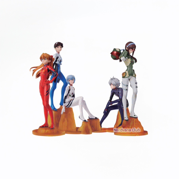 NV0175 Evangelion Set de figuras de Shinji-Kaworu-Asuka-Rei-Mari