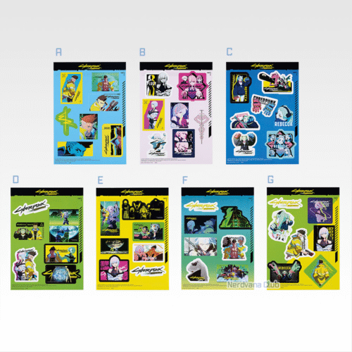 Bandai Spirits - Cyberpunk Edgerunners - Serie general - Ichiban Kuji premio G - Stickers