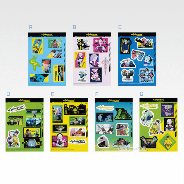 SF2034 Bandai Spirits - Cyberpunk Edgerunners - Serie general - Ichiban Kuji premio G - Stickers