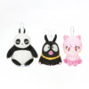 Ranma 1/2 - Saotome Genma (Panda) & P-chan & Shampoo (gato) - Peluche para colgar