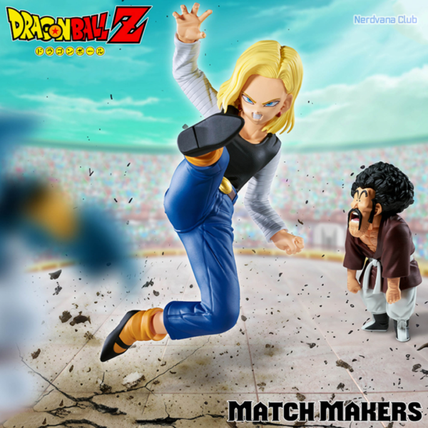 Bandai Spirits - Dragon Ball Z - Androide Nº18 - Match Makers - VS Mighty Mask y Mr. Satán