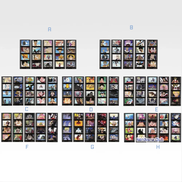 SF2318 Ichiban Kuji - One Piece - Varios personajes - Dramatic Memories - Set de stickers (Premio J)