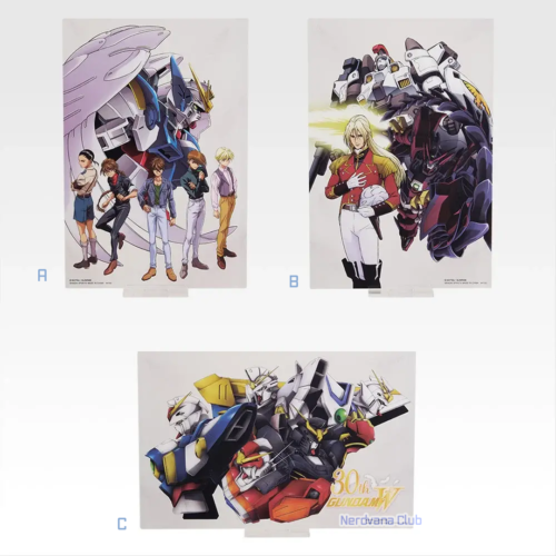 SF2322 Ichiban Kuji - Mobile Suit Gundam Wing - Varios personajes - 30th Anniversary - Soporte visual grande (Premio C)