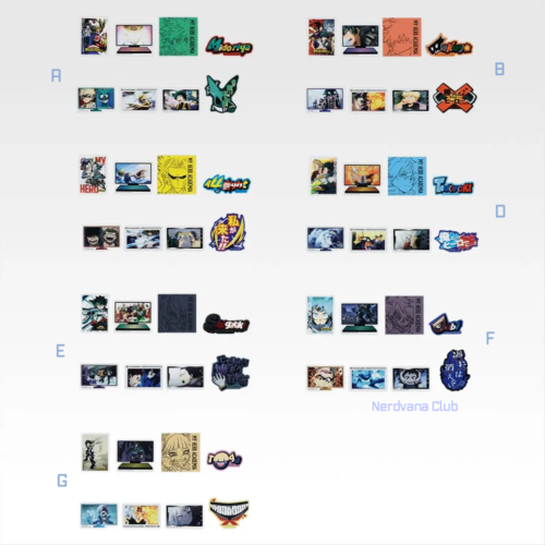 SF2477 Ichiban Kuji - My Hero Academia - Varios Tipos Stickers - Más Allá - (Premio L)