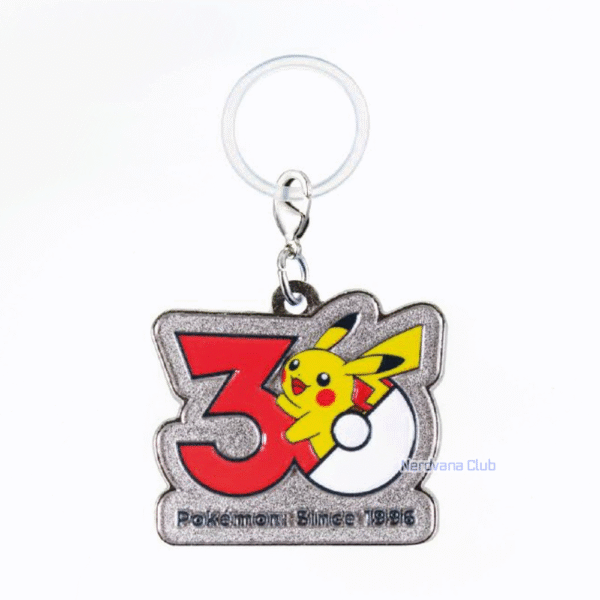 Pokémon Especial Edition Gashapon 30th Anniversary Metal Charm Mascot Completo (7 tipos) | Takara Tomy