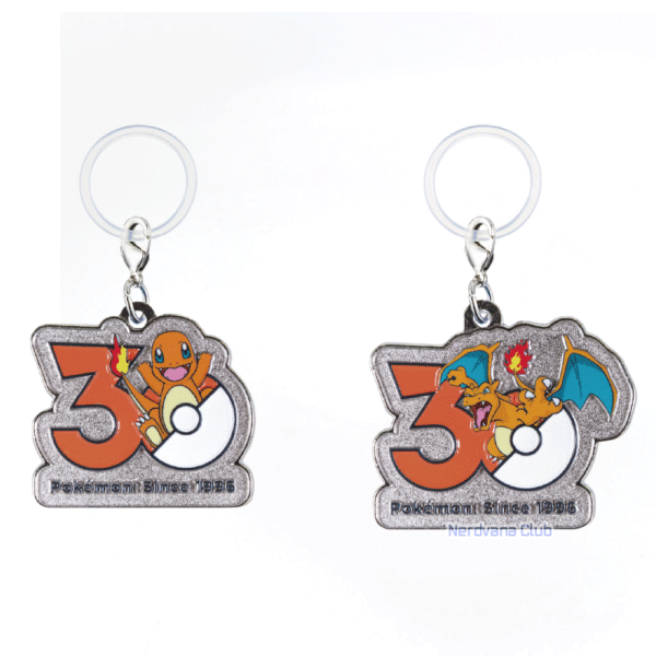 Pokémon Especial Edition Gashapon 30th Anniversary Metal Charm Mascot Completo (7 tipos) | Takara Tomy