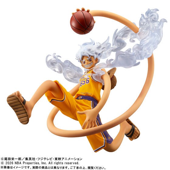 CONV0132-1 Preventa: One Piece x NBA - Luffy Lakers & Ennel Thunder