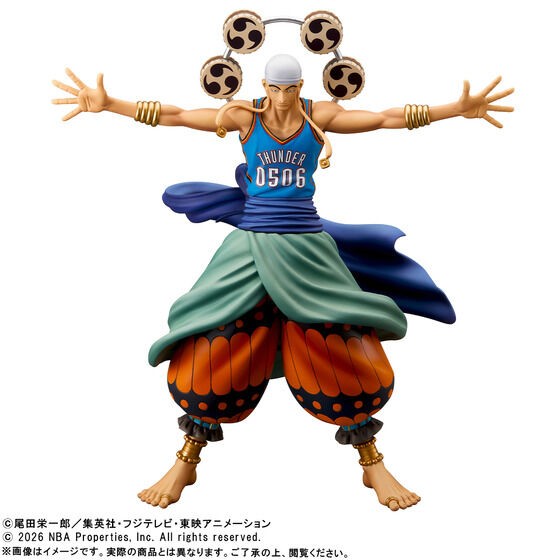 CONV0132-2 Preventa: One Piece x NBA - Luffy Lakers & Ennel Thunder
